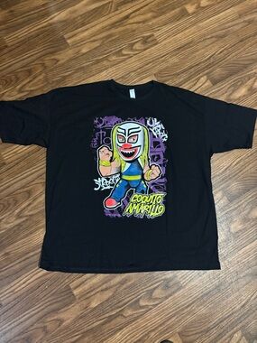 Coquito Amarillo Masked Mexican Luchador * Men’s 3XL Large front